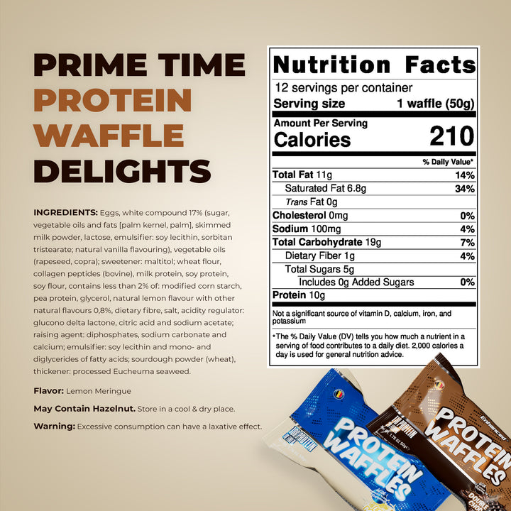 PROTEIN WAFFLES (Pack of 12)